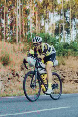 Christoph Strasser ist bisher mit seiner Fahrt zufrieden ©Lex Karelly