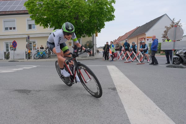 Teilnehmer beim Zeitfahren