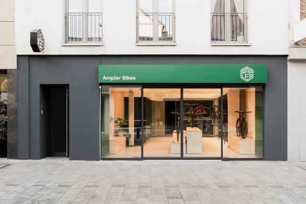 Im neuen Ampler Bikes Showroom trifft Design auf Funktion