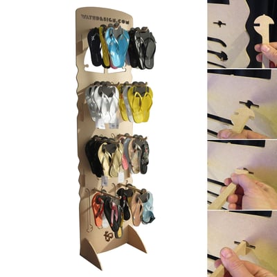 WATHDESIGN conçoit un présentoir ecologique pour "CouleurTong"