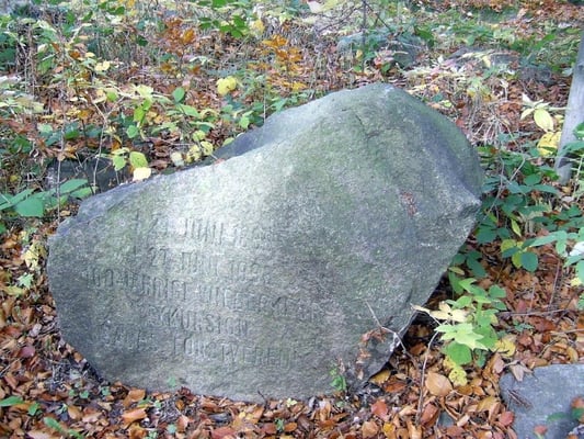 Denkstein an der Albert Eiche - Hohwald