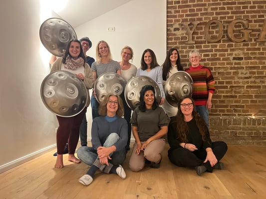 Gruppe des Handpan Workshop 