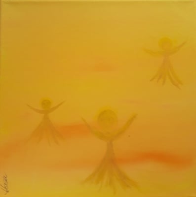 Bild Nr. 327, Format 30/30, Engel-Reigen, Preis Fr. 180.00