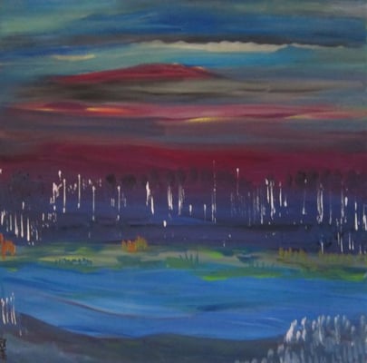 Bild Nr. 71, Format 40/40, Abendstimmung, Preis Fr. 280.00