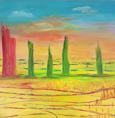 Bild Nr. 125, Format 70/70, Oase in Phoenix, Preis Fr. 750.00