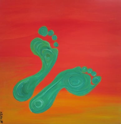 Bild Nr. 68, Format 40/40, Füsse,  Preis Fr. 240.00