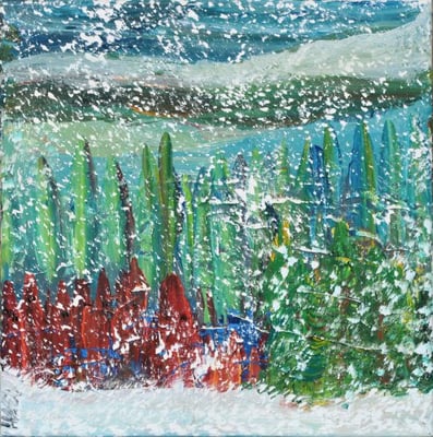 Bild Nr. 19, Format 30/30, Schneesturm, Preis Fr. 140.00