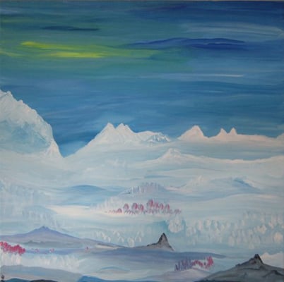 Bild Nr. 119, Format 60/60, Winterlandschaft, Preis Fr. 590.00