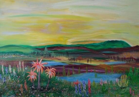 Bild Nr. 297, Format 70/50, Orangen-Palmen, Fr. 560.00