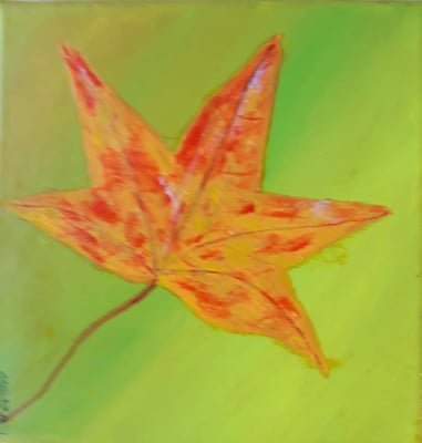 Bild Nr. 349, Format 20/20, Herbstblatt, Preis Fr. 85.00