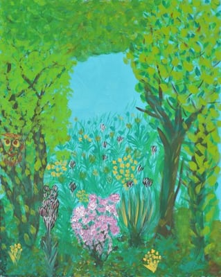 Bild Nr. 155, Format 80/100, Blätterdach, Preis Fr. 980.00