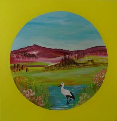 Bild Nr. 305, Format 30/30, Storch, Preis Fr. 270.00