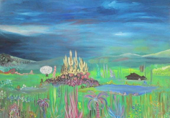 Bild Nr. 164, Format 100/70, Alpen-Fantasie, Preis Fr. 980.00