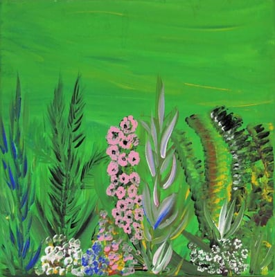 Bild Nr. 17, Format 30/30, Wildblumen, Preis Fr. 165.00