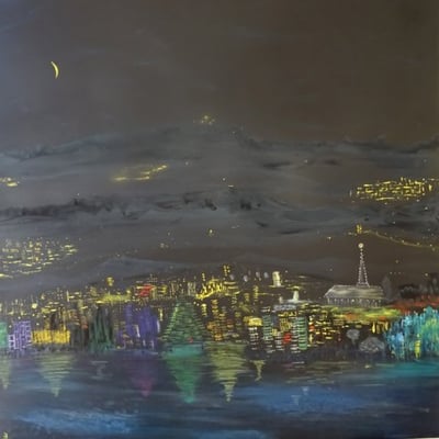 Bild Nr. 228, Format 80/80, Nachtstimmung, Preis Fr. 1'350.00