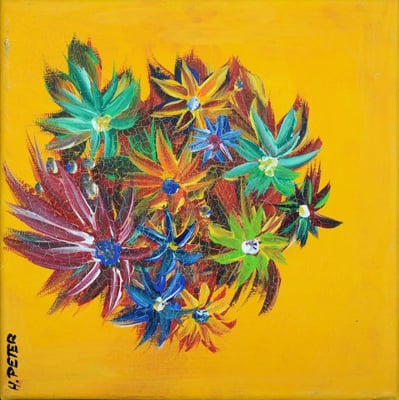 Bild Nr. 9, Format 20/20, Bunte Disteln, Preis Fr. 85.00