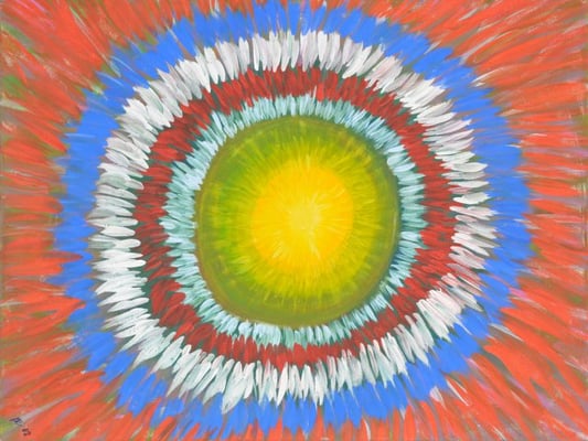 Bild Nr. 145, Format 80/60, Indianer Kreis, Preis Fr. 750.00