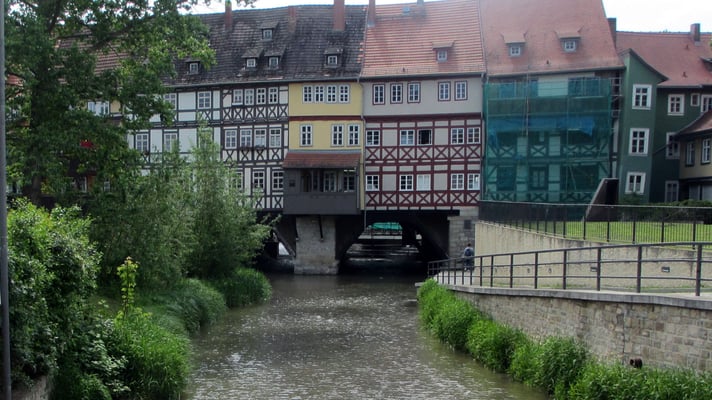 Donnerstag: Krämerbrücke in Erfurt