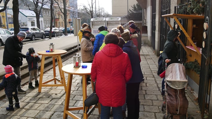 Punschhütte am ersten Adventsonntag
