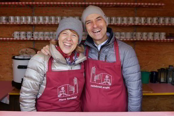 Punschhütten Team am ersten Adventsonntag.