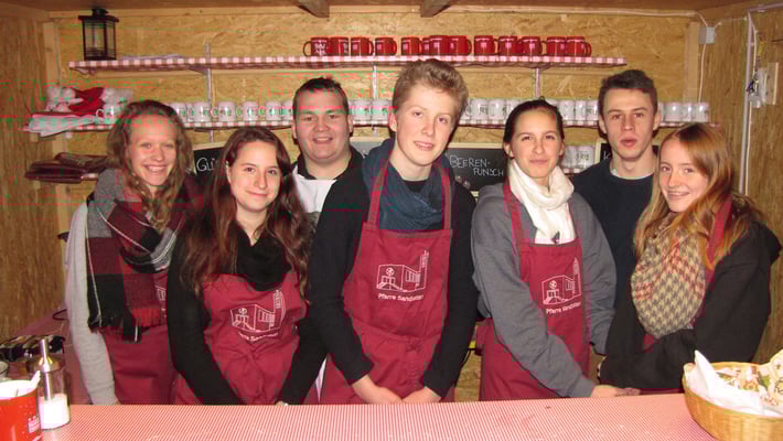 Das Punschhüttenteam vom zweiten Adventsamstag