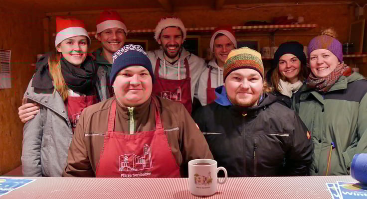 Das Punschhütten Team am zweiten Advent-Samstag