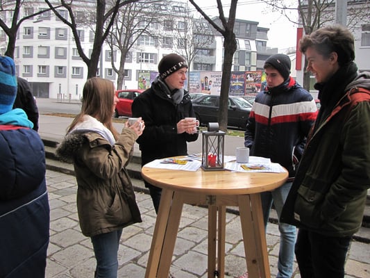 Dritter Adventsonntag nach der Messe, Sternsinger Begleiter nach der ersten Sternsinger Probe