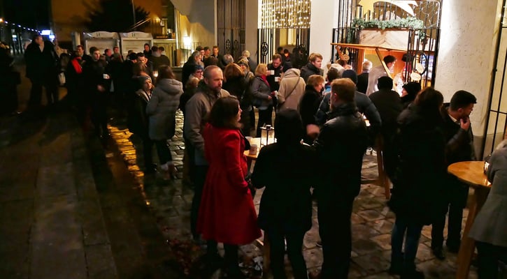 Nach der Christmette.