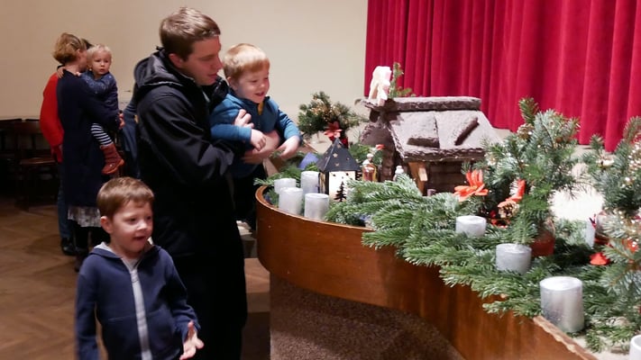 Vierter Adventsamstag, im Pfarrsaal.