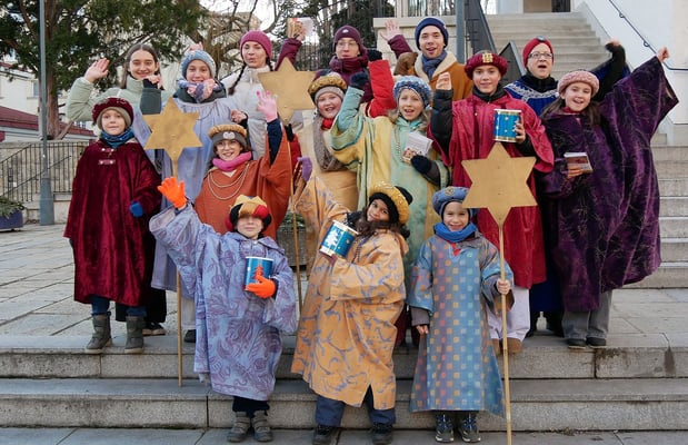 Samstag (erster Tag), Gruppenfoto der 3 Sternsinger Gruppen