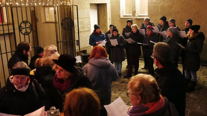 Punschhütte am ersten Adventsamstag