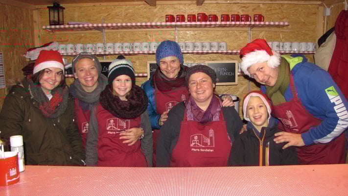 Das Punschhüttenteam vom ersten Adventsamstag