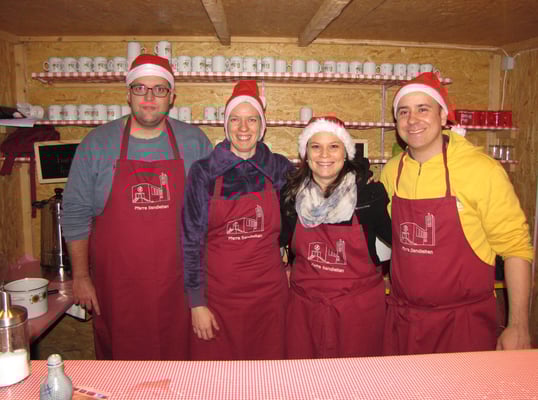 Vierter Adventsamstag, das Punschhüttenteam