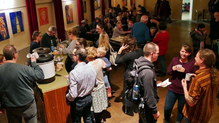 Vierter Adventsamstag, im Pfarrsaal.