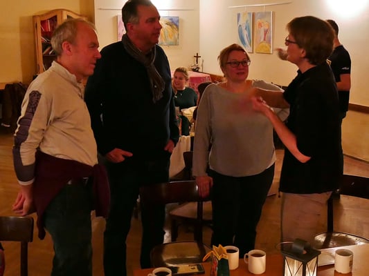 Vierter Adventsamstag, im Pfarrsaal.