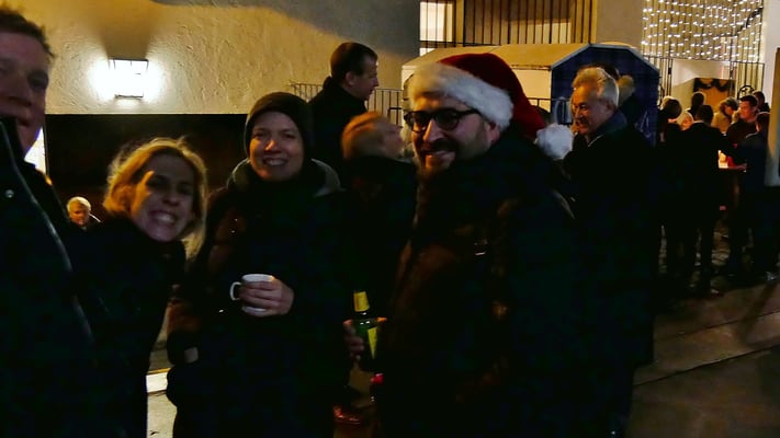 Nach der Christmette.