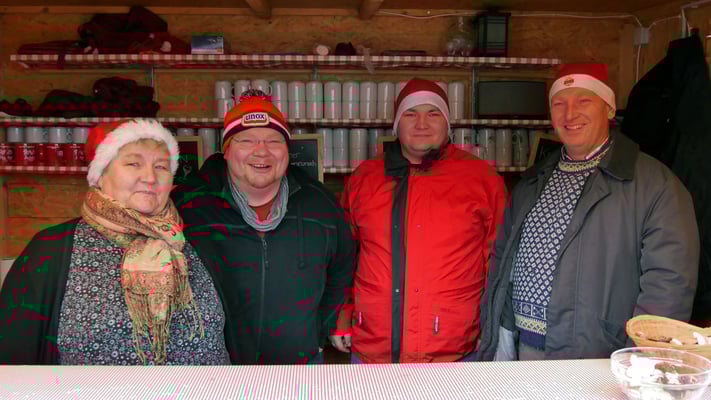 Punschütten-Team am zweiten Adventsonntag