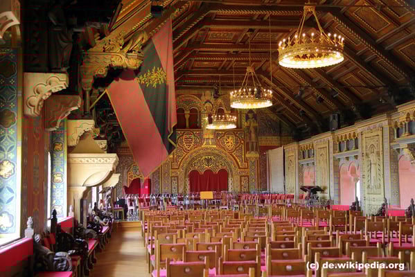 Mittwoch: Festsaal der Wartburg in Eisenach