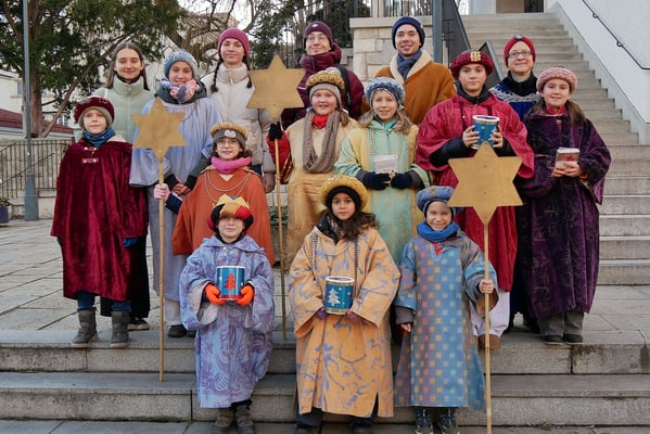 Samstag (erster Tag), Gruppenfoto der 3 Sternsinger Gruppen
