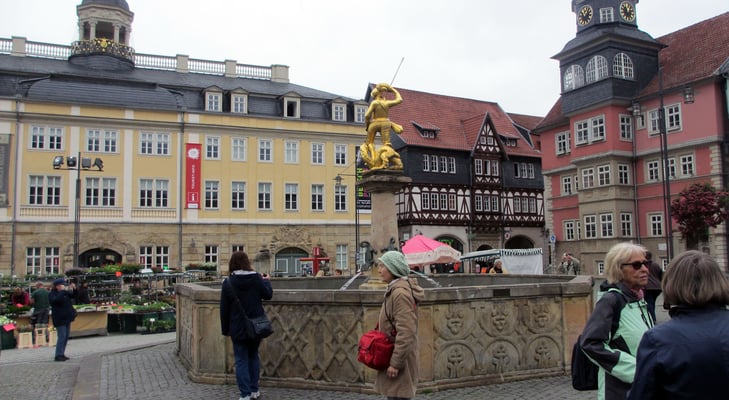 Mittwoch: Marktplatz von Eisenach