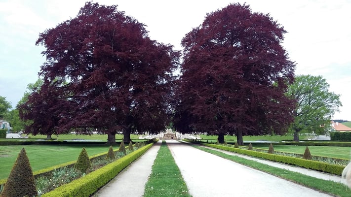 Montag: Schlossgarten des Schlosses Krumau