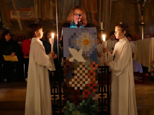 Auferstehungsfeier am Ostersonntag  um 5:00 Früh, dritte Lesung