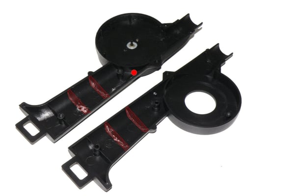 Rot markierten Bereiche müssen entfernt werden