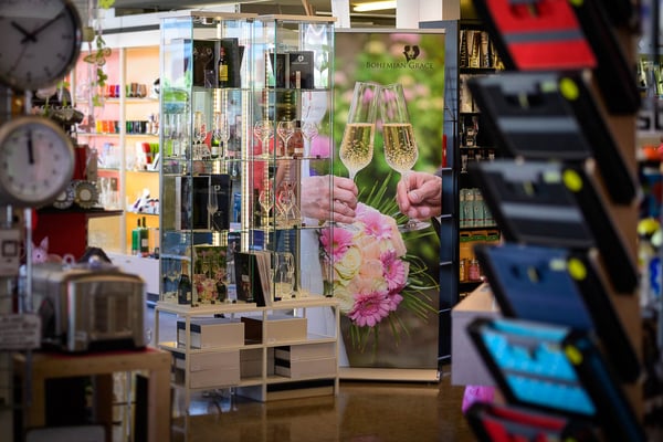 Ausstellung in einem Haushaltsgeschäft