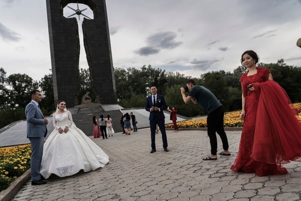 On the 29th August 2001 a memorial to the victims of Nuclear Test was opened. In Semey there is a tradition: most of the people do their wedding photo shooting under the shadow of the monument dedicated to the victims of Polygon, as a wish for good luck. 