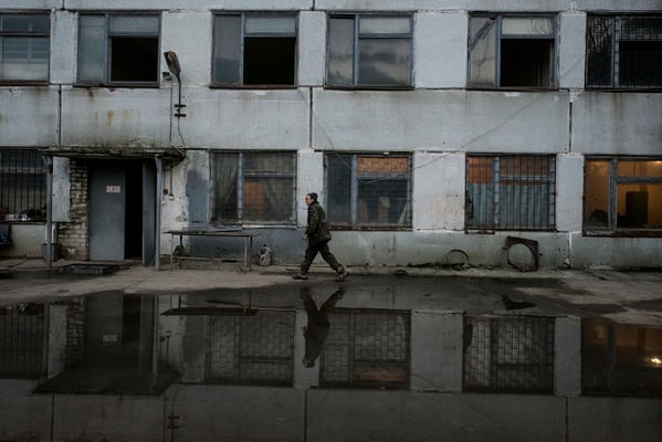 The Hangar where the contaminated scrap metals are recycled. Chernobyl Exclusion Zone.