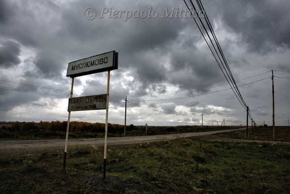 What remains of the evacuated village of Muslyumovo. Muslyumovo is one of the most contaminated villages along the Techa River and it was evacuated only in 2006