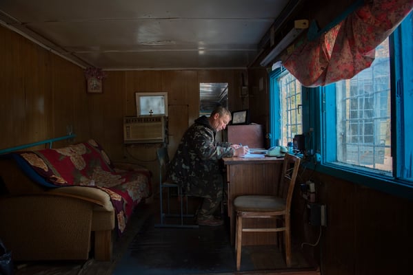 Check point of the ghost town of Pripyat: Victor is 7 years that is working as guardian of the ghost town of Pripyat. Here is in the check point. his main job is to check that unauthorized person could enter without permission in Pripyat.
