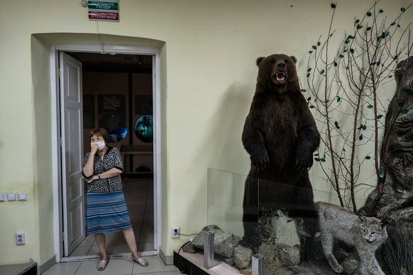 The guardian of the Regional Museum of Local History of the City of Semey.