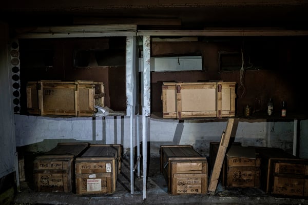 wooden boxes filled with anti-radiation materials 